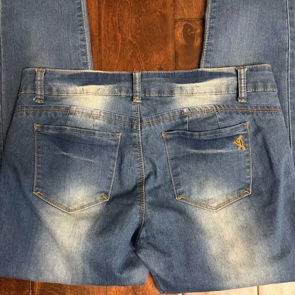 Blue Vip Jeans Skinny Pants Size 11 - Picture 5 of 6